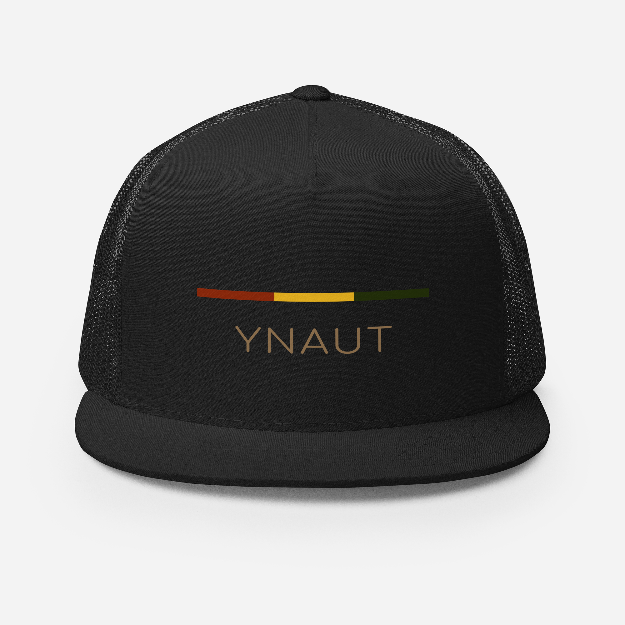 YNAUT trucker cap minimalist cannabis/rasta inspired streetwear hat