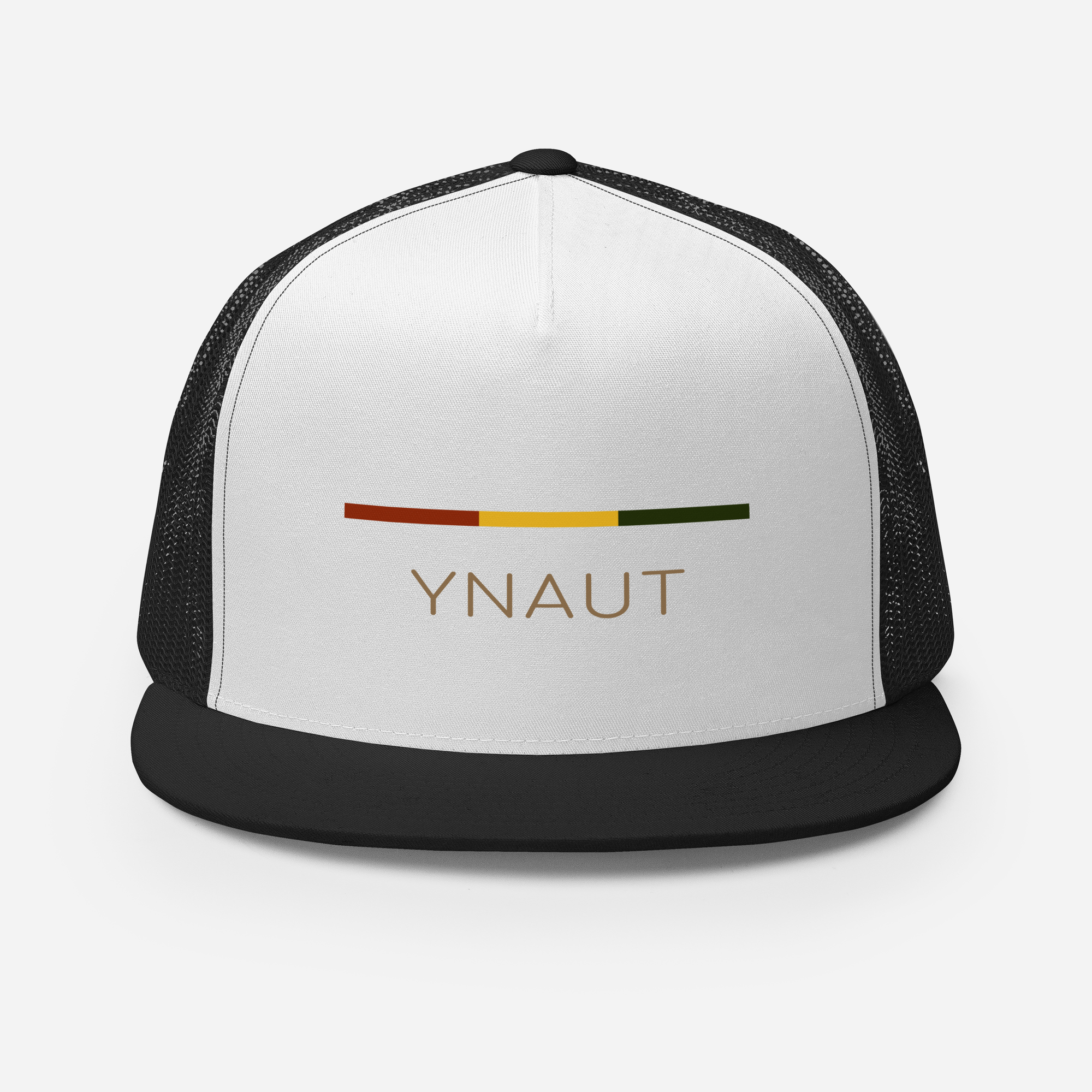 YNAUT trucker cap minimalist cannabis/rasta inspired streetwear hat