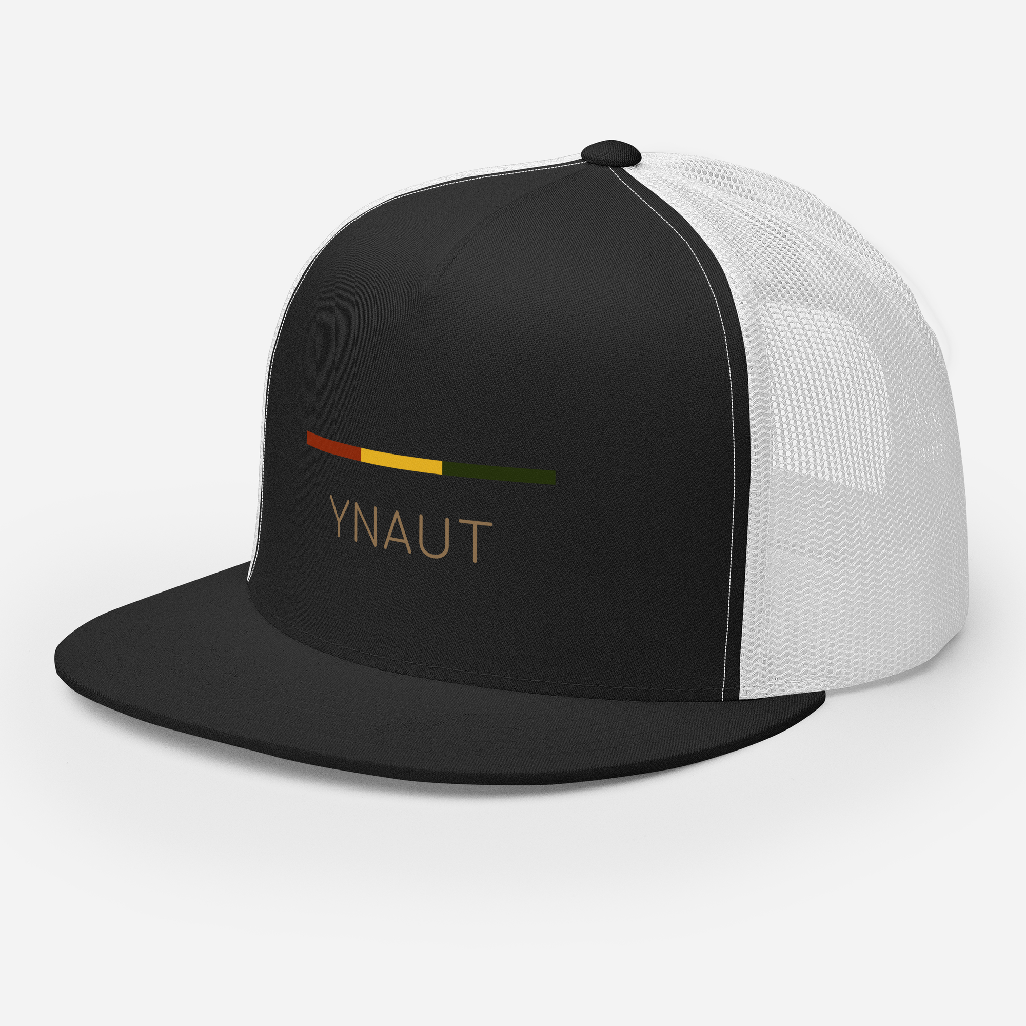 YNAUT trucker cap minimalist cannabis/rasta inspired streetwear hat