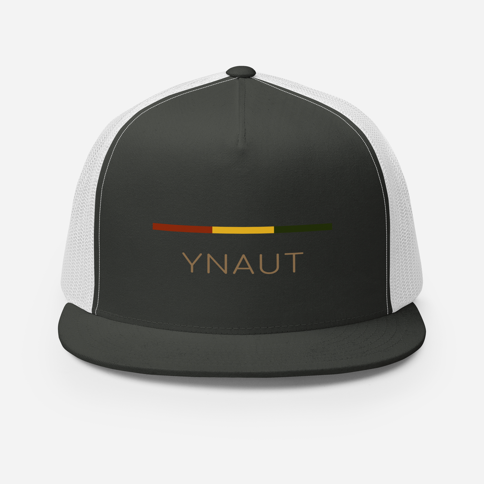 YNAUT trucker cap minimalist cannabis/rasta inspired streetwear hat