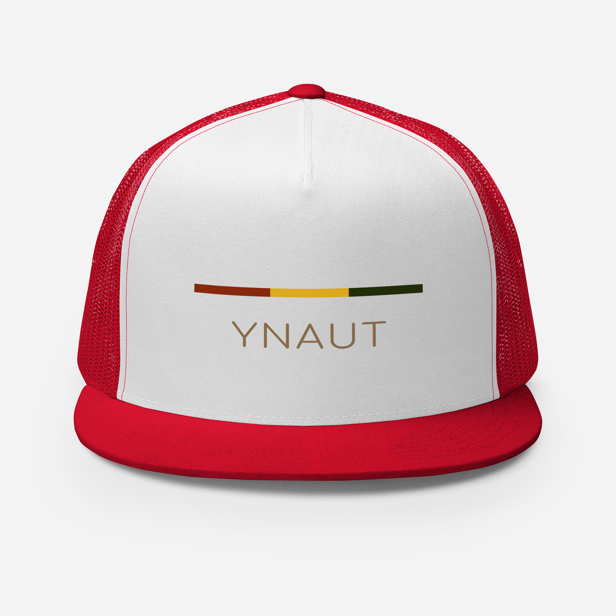 YNAUT trucker cap minimalist cannabis/rasta inspired streetwear hat