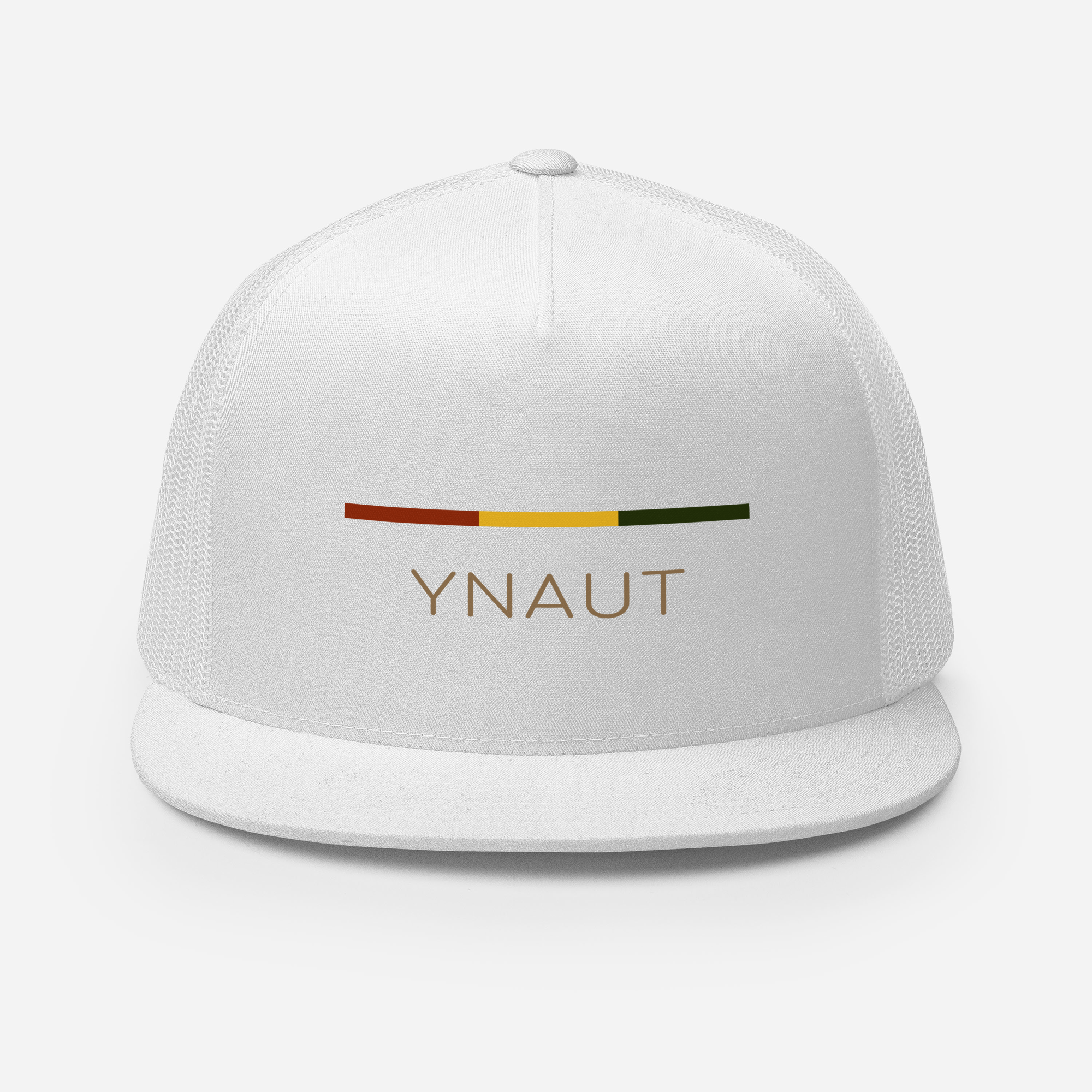 YNAUT trucker cap minimalist cannabis/rasta inspired streetwear hat