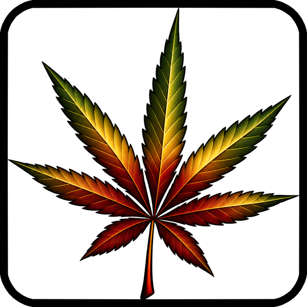 YNAUT High Tide Collection icon Colorful cannabis leaf graphic