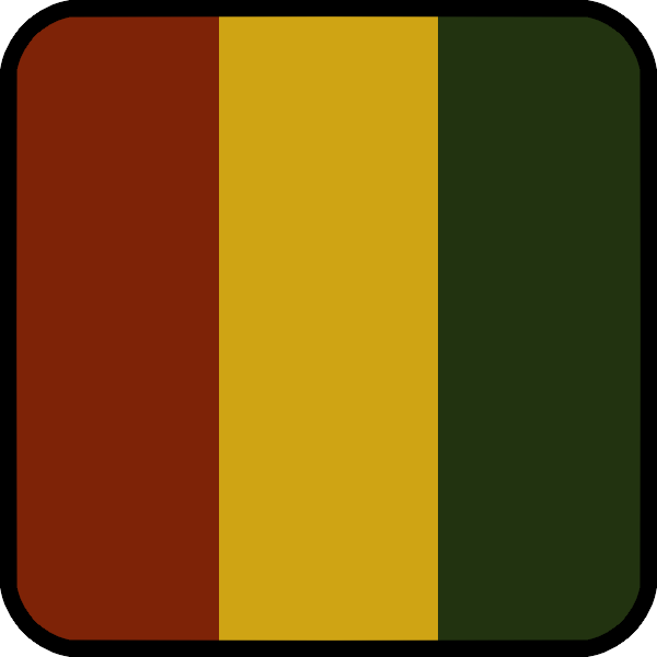 YNAUT Riddim Collection icon A square with red, gold and green stripes