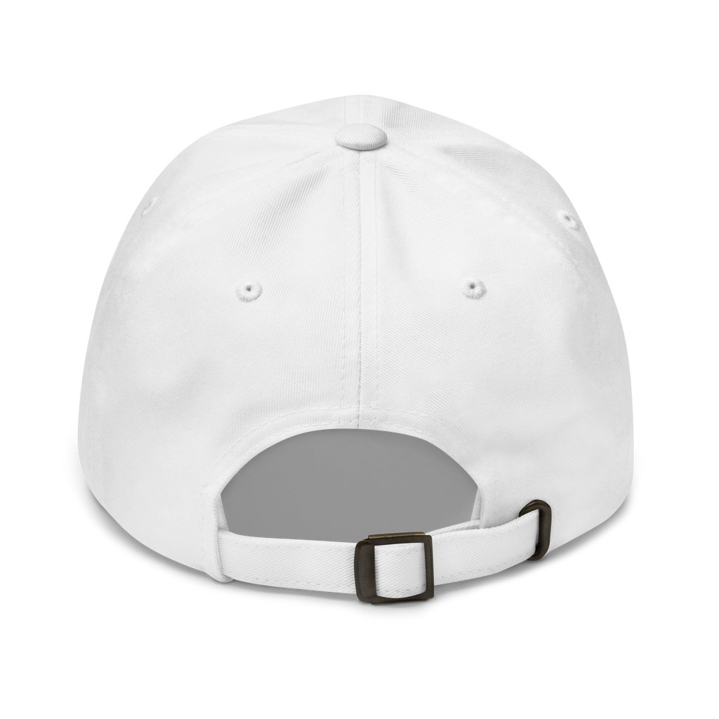 Classic Dad Cap | High Tide Collection | YNAUT with printed YNAUT logo, classic-dad-hat-white-back-6ab19fc542003