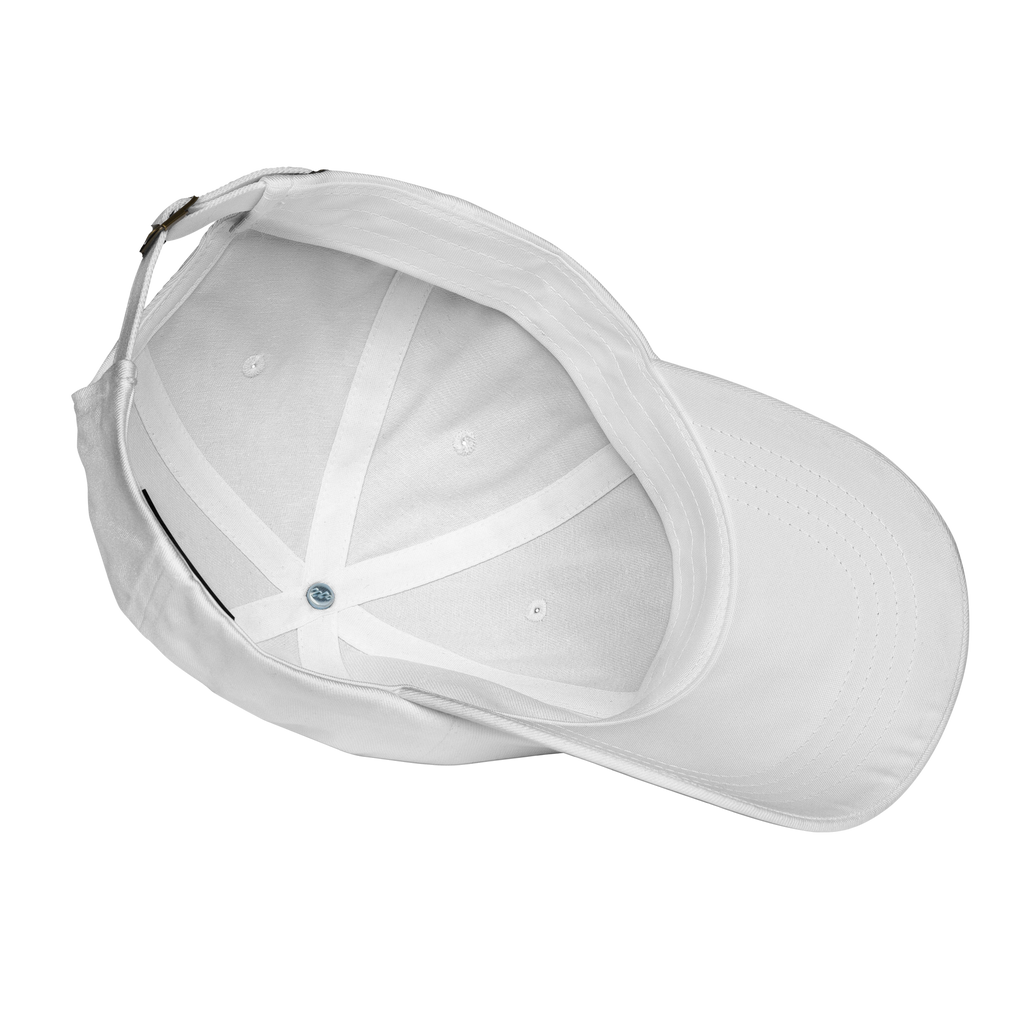 Nautical Dad Hat | Signal Collection | YNAUT with printed YNAUT Signal logo, white, product details view
