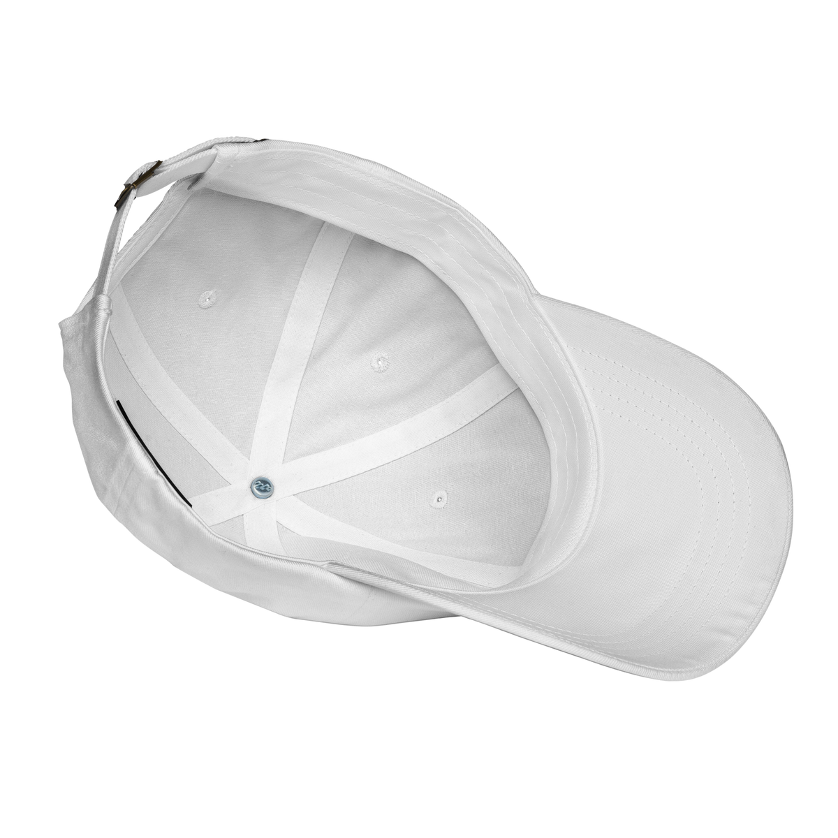 Nautical Dad Hat | Signal Collection | YNAUT with printed YNAUT Signal logo, white, product details view