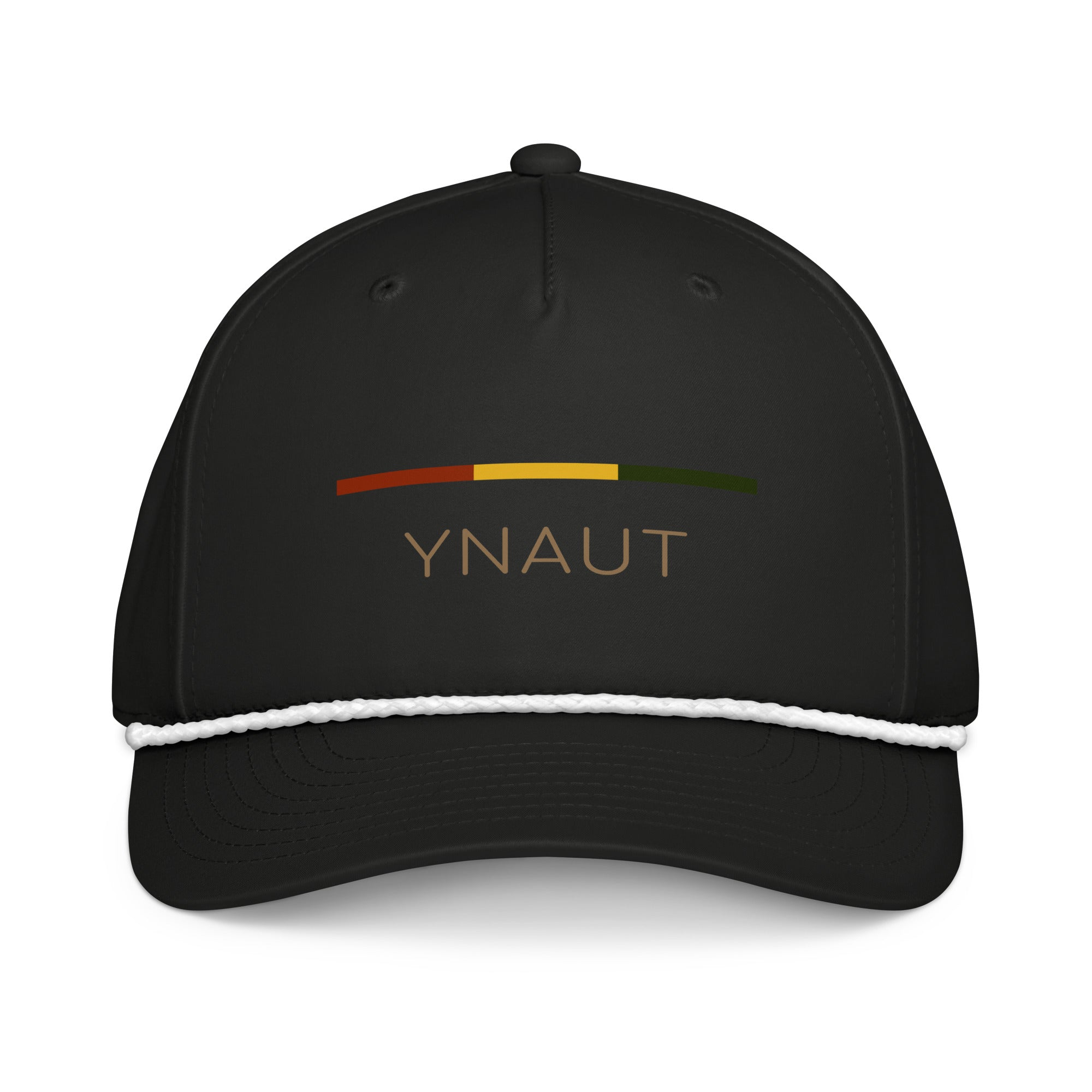 YNAUT classic rope cap rasta inspired streetwear design