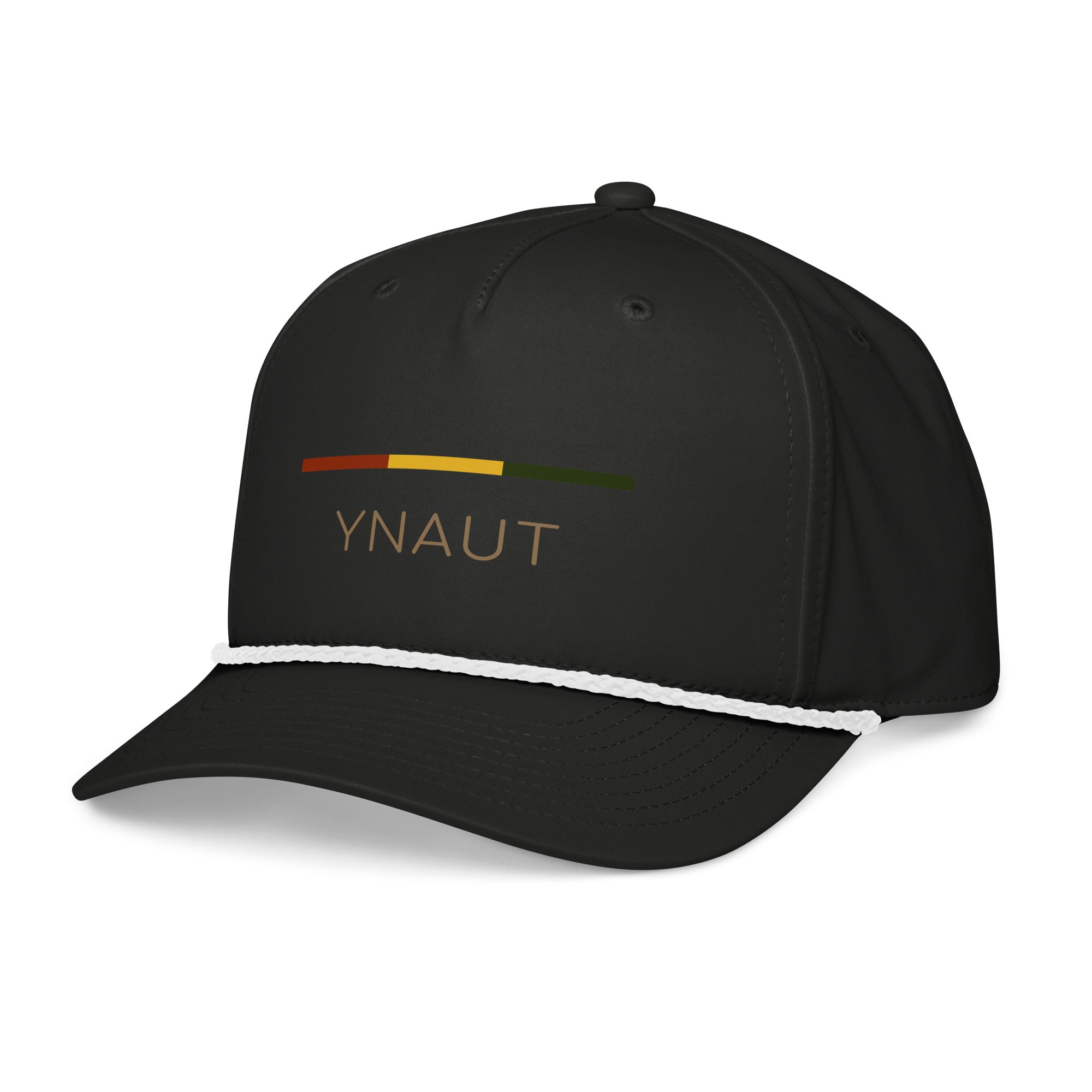 YNAUT classic rope cap rasta inspired streetwear design