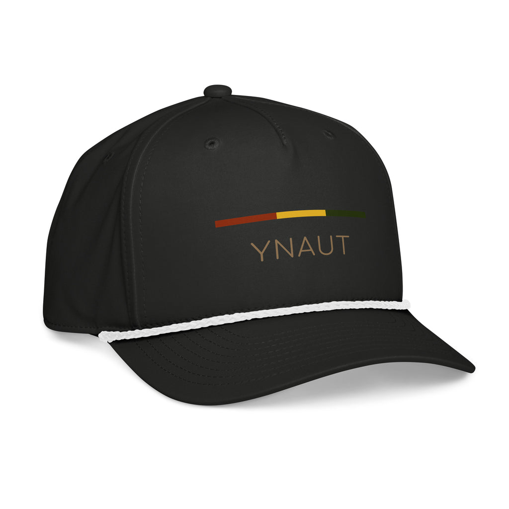 YNAUT classic rope cap rasta inspired streetwear design