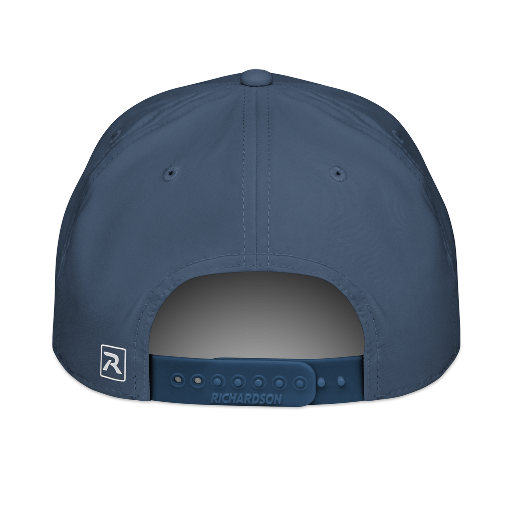 Classic Rope Cap | Signal Collection | YNAUT with printed YNAUT Signal logo, light blue white, back view