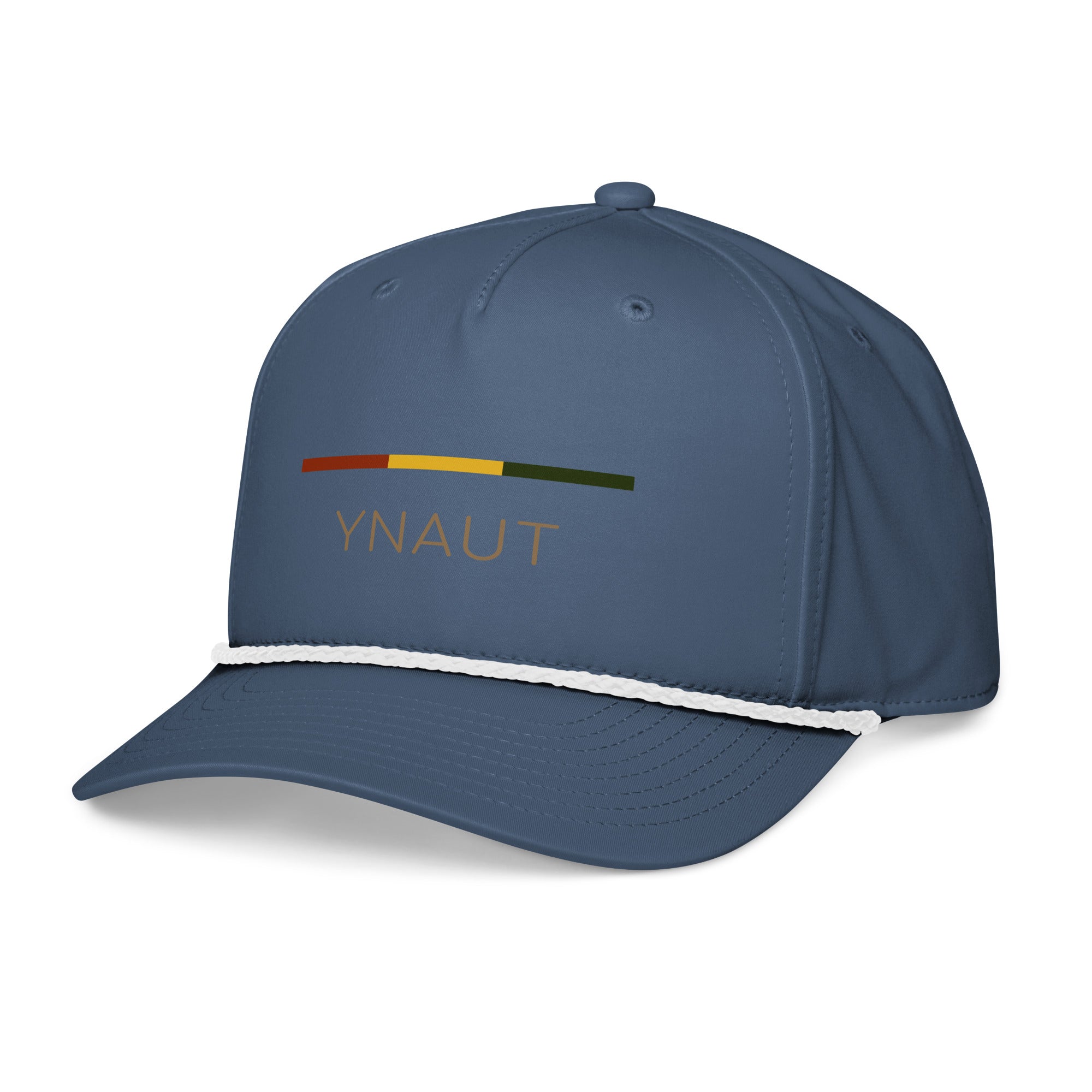 YNAUT classic rope cap rasta inspired streetwear design