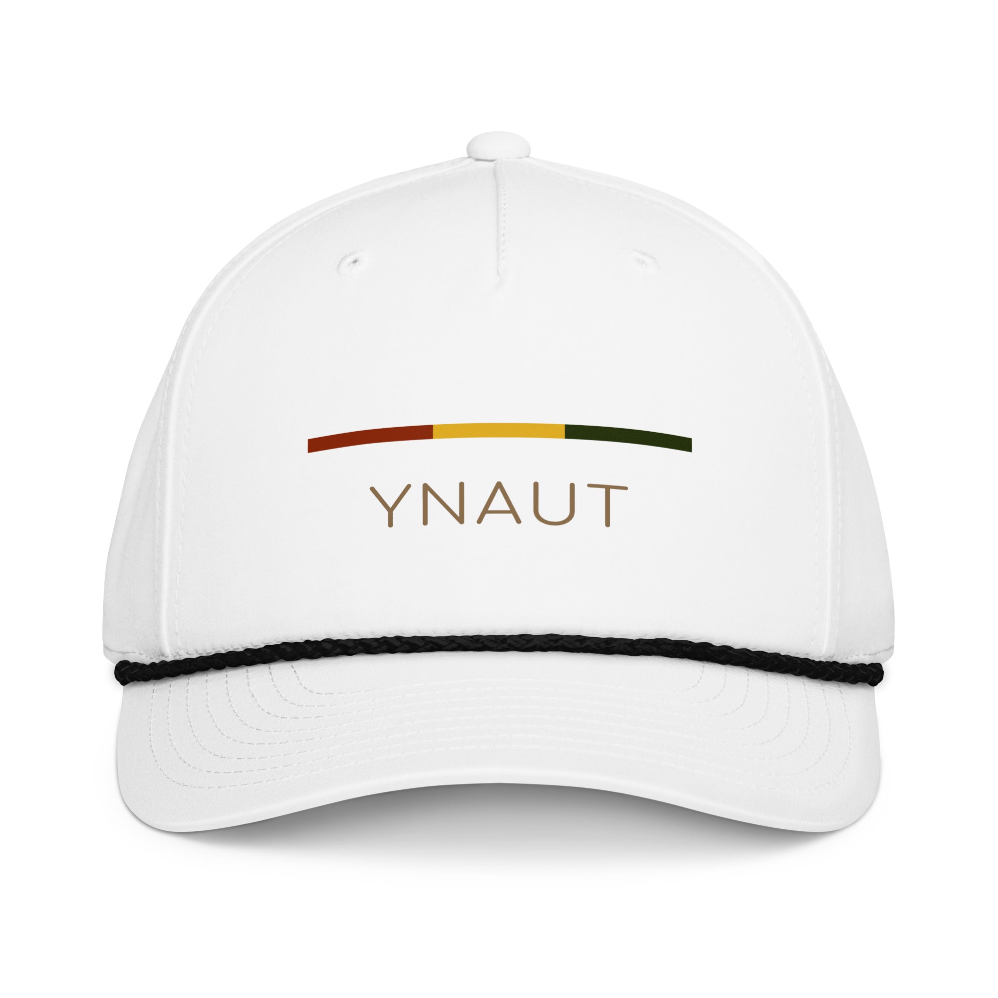YNAUT classic rope cap rasta inspired streetwear design