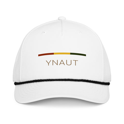 YNAUT classic rope cap rasta inspired streetwear design