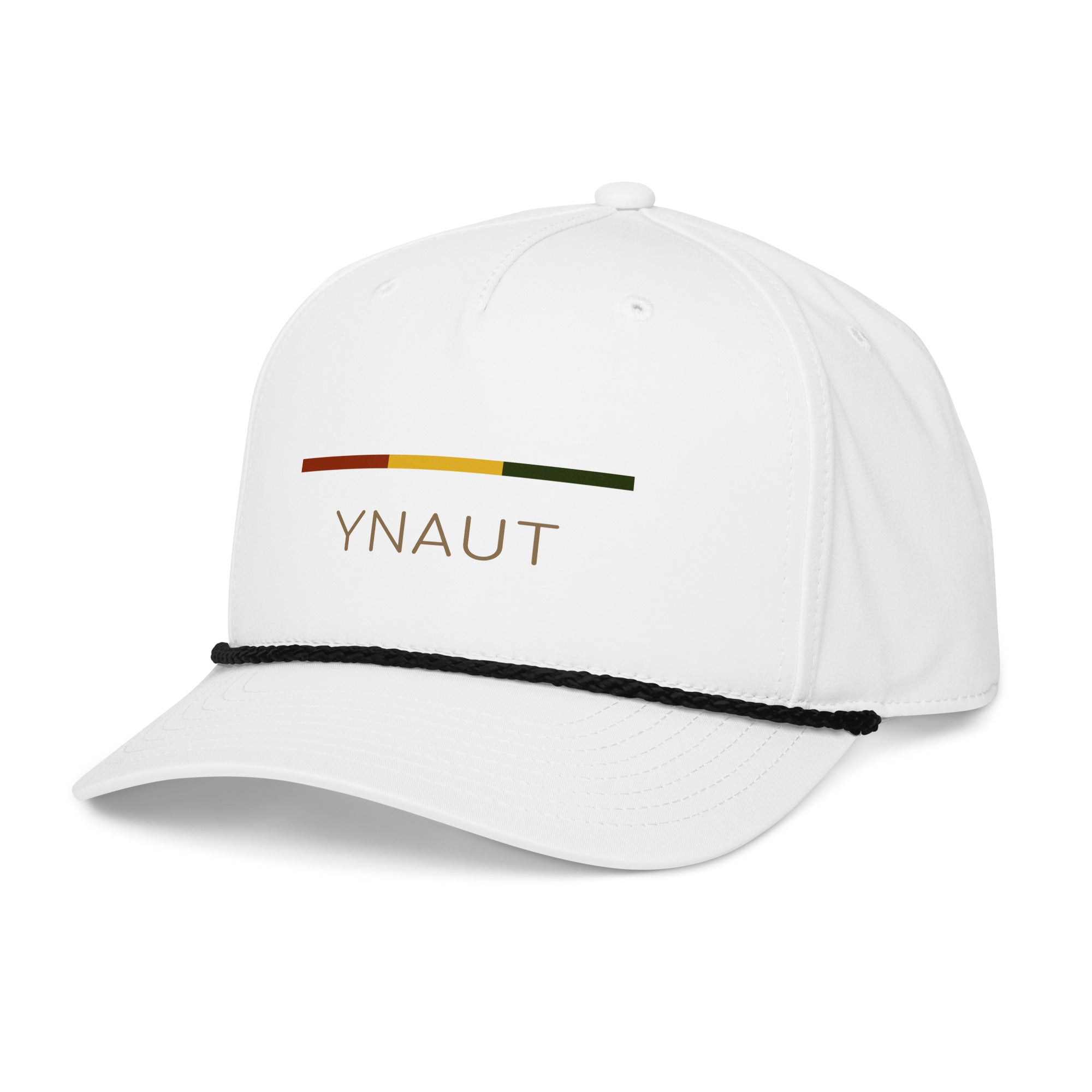 YNAUT classic rope cap rasta inspired streetwear design