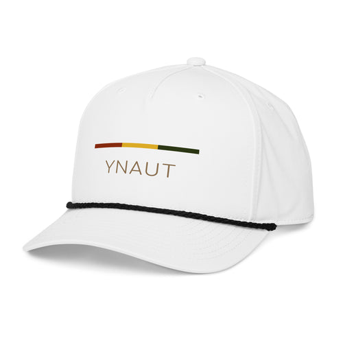 YNAUT classic rope cap rasta inspired streetwear design