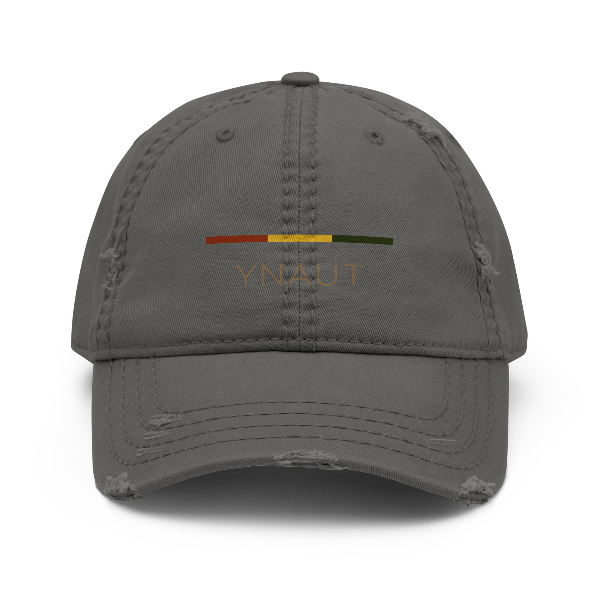 YNAUT distressed cap minimalist cannabis inspired streetwear hat