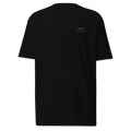 Premium Midweight T-Shirt | Riddim Collection | YNAUT with printed YNAUT Riddim logo, black, front view