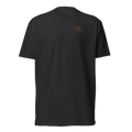 Unisex Fitted T-Shirt | Rhythm Collection | YNAUT with printed YNAUT logo, unisex-cvc-t-shirt-black-front-6ab00cc542fa5