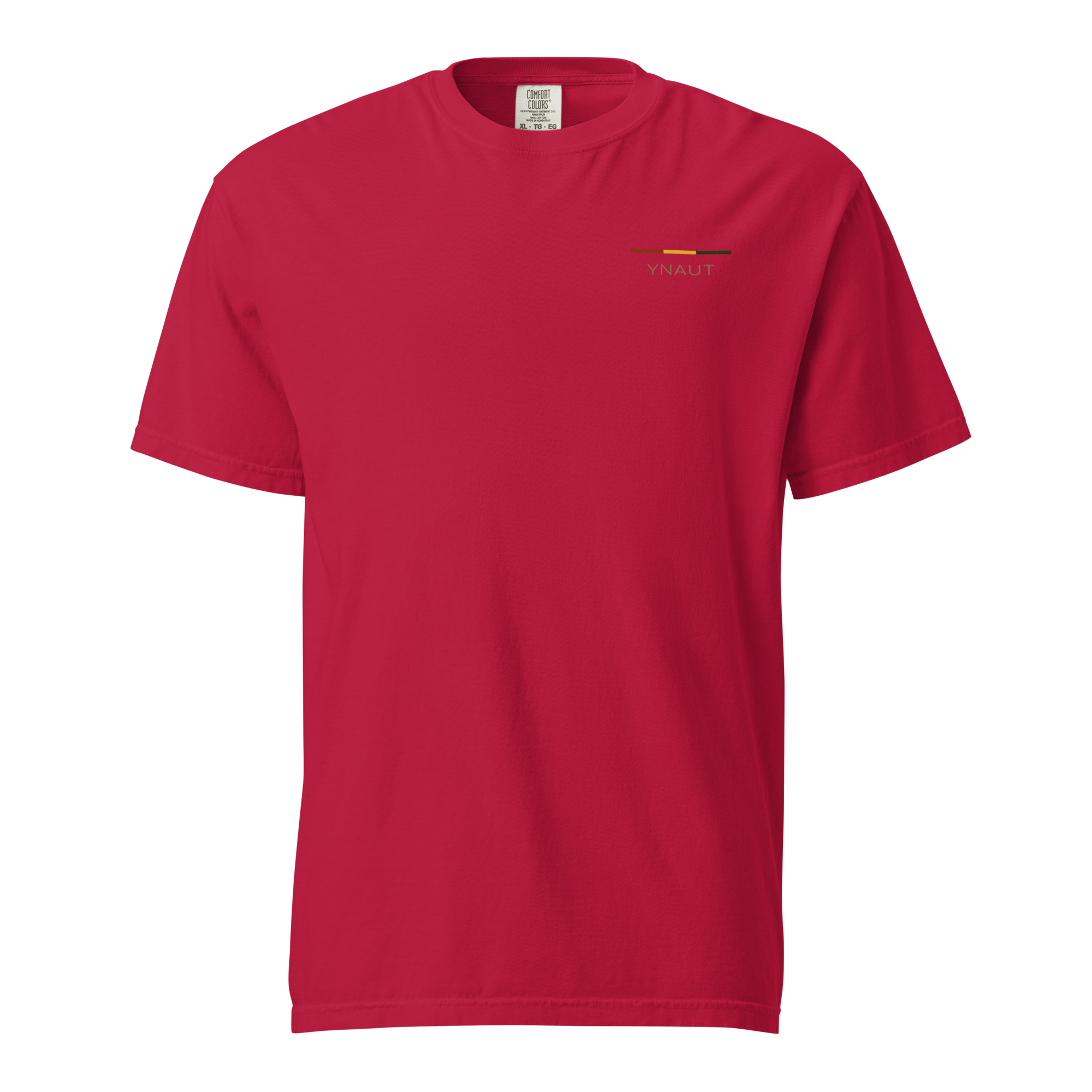 YNAUT Unisex garment dyed t-shirt minimalist cannabis/rasta inspired streetwear t-shirt