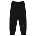 YNAUT Heavyweight Sweatpants with printed YNAUT logo, unisex-heavyweight-sweatpants-black-front-69d80ae8702b0