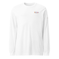 Premium Lightweight Long Sleeve Tee | Signal Collection | YNAUT with printed YNAUT Signal logo, white, front view