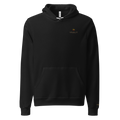 Premium Unisex Hoodie | High Tide Collection | YNAUT with printed YNAUT logo, unisex-pullover-hoodie-black-front-6ab2e663eae3a