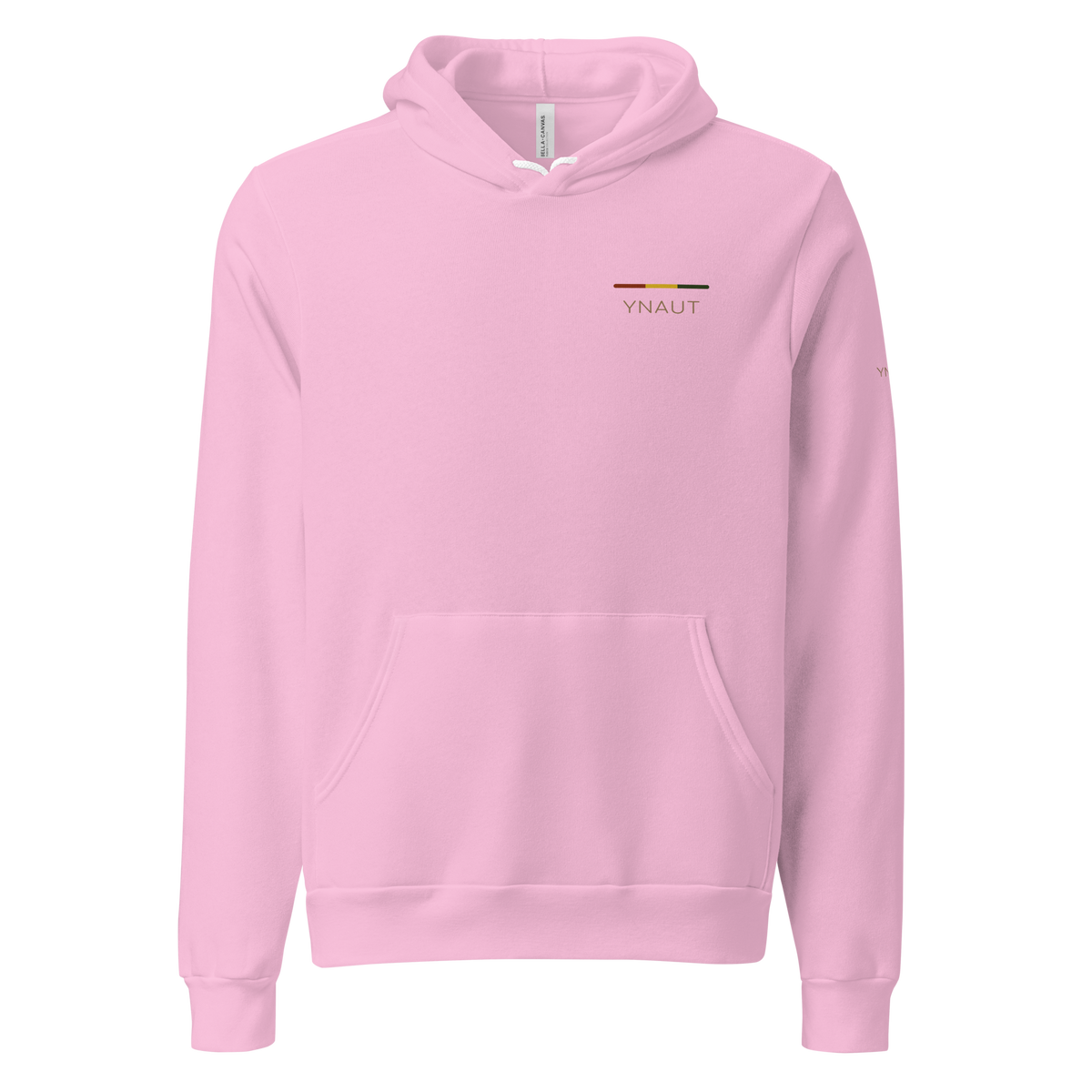 Premium Unisex Hoodie | Riddim Collection | YNAUT with printed YNAUT Riddim logo, lilac, front view