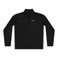 Lightweight Quarter-Zip | Signal Collection | YNAUT with printed YNAUT Signal logo, black, front view
