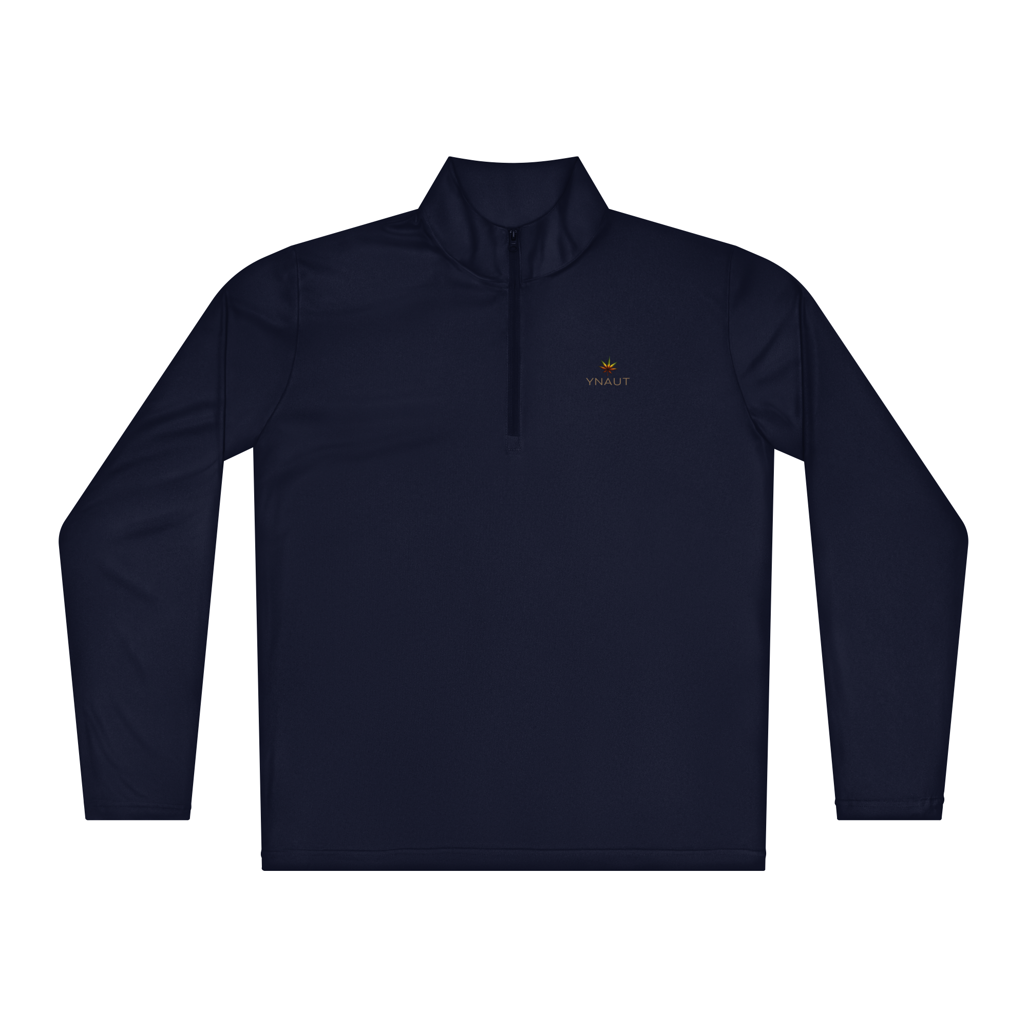 unisex-quarter-zip-pullover-true-navy-front