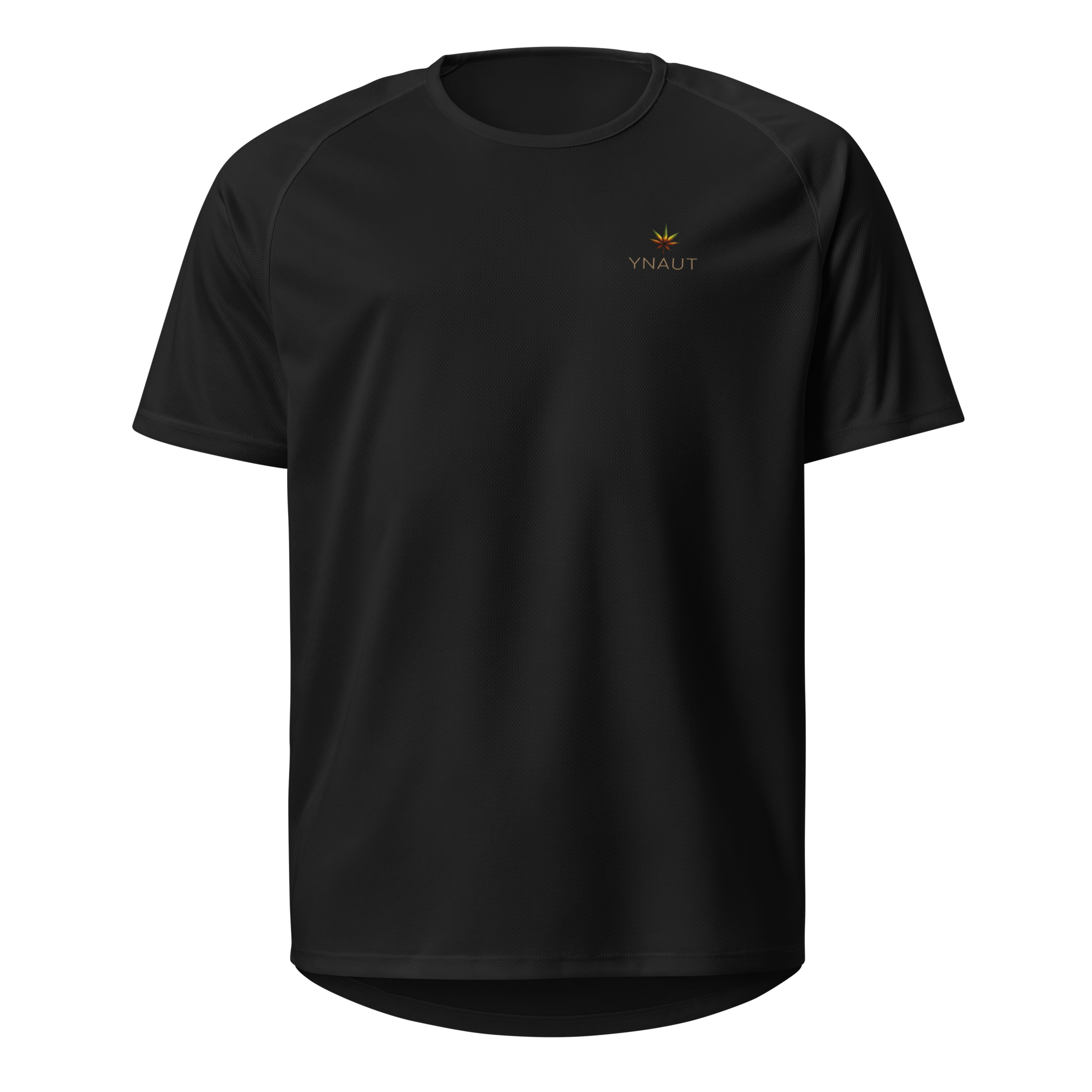 YNAUT Unisex Sports Jersey with printed YNAUT logo, unisex-sports-jersey-black-front-69d7cf5218920