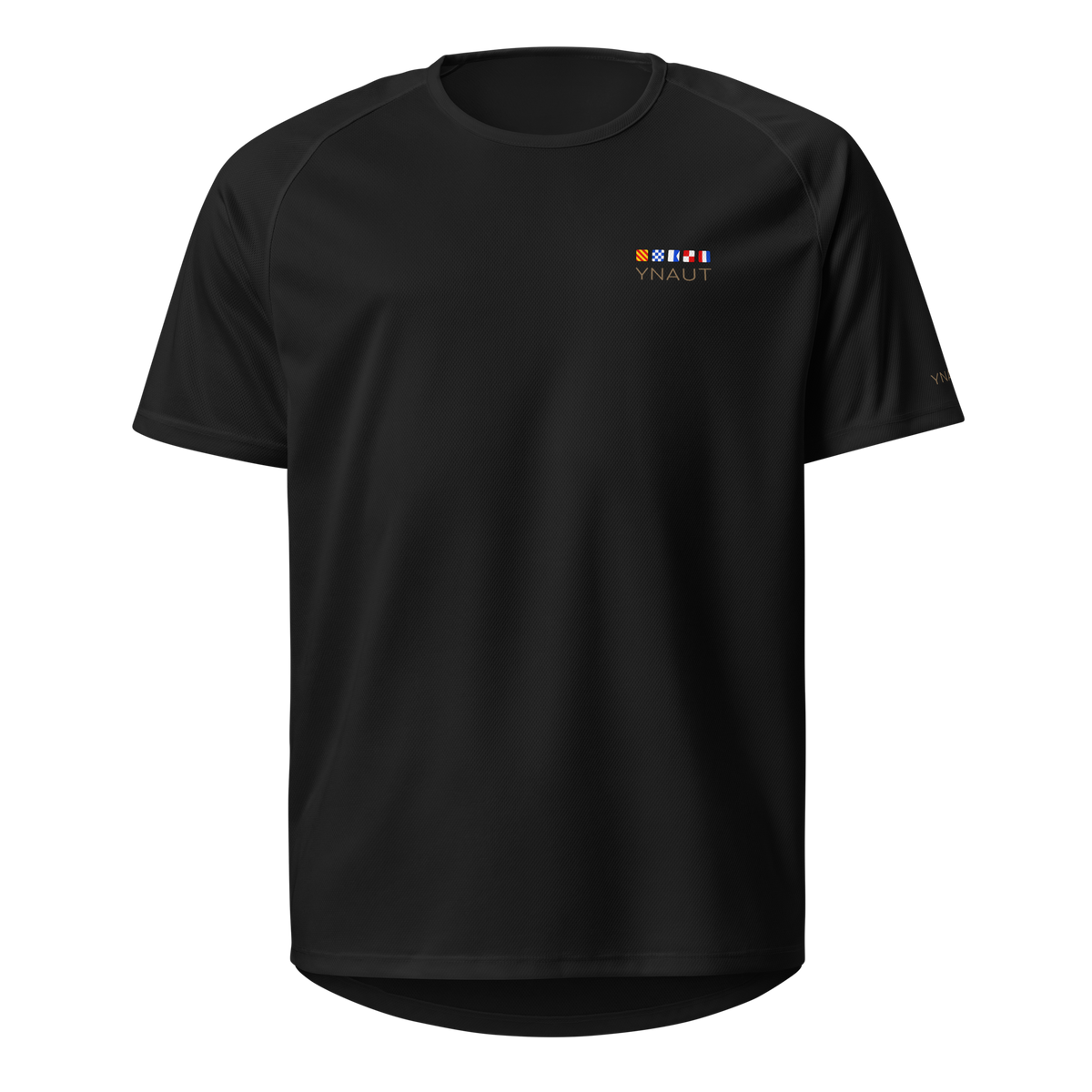 Unisex Sports Jersey | Signal Collection | YNAUT with printed YNAUT Signal logo, black, front view