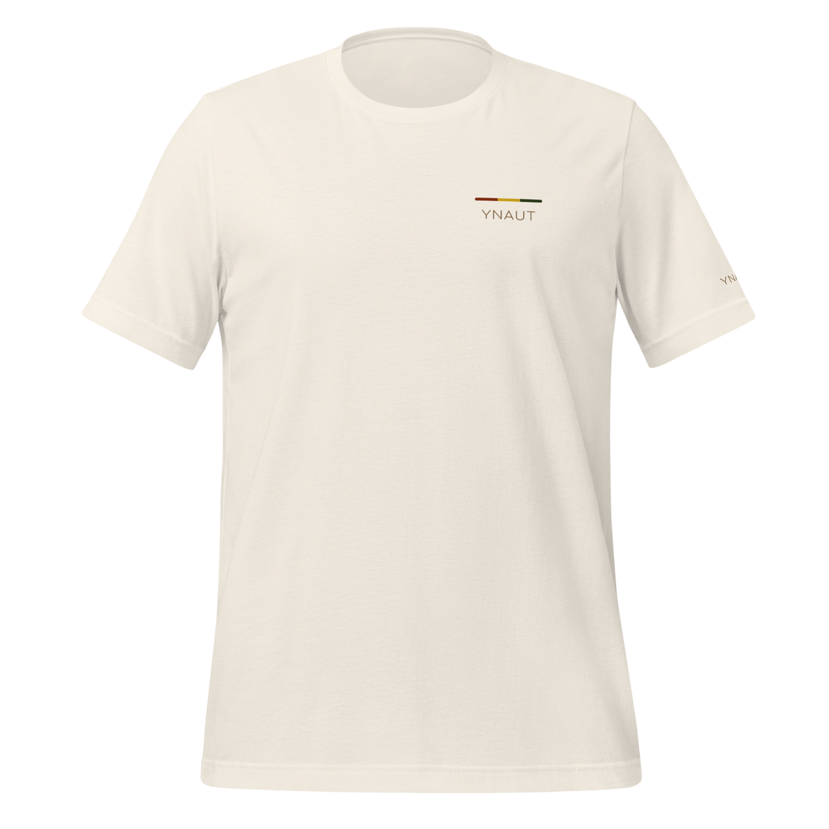 Premium Lightweight T-Shirt | Riddim Collection | YNAUT with printed YNAUT Riddim logo, vintage white, front view